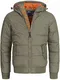 Indicode Herren Adrian ZA Steppjacke in Daunenjacken-Optik mit Kapuze   leichte Winterjacke gefütterte Übergangsjacke (Polyester Wattierung) Regenjacke Jacke für Männer Army M