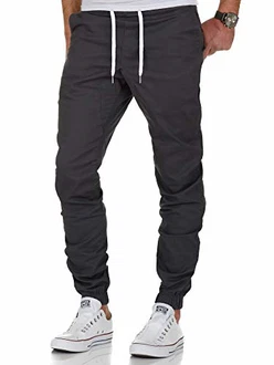 Amaci&Sons Herren Stretch Jogger Basic Chino Jeans Hose Cargo 7002 Anthrazit Amaci&Sons Herren Stretch Jogger Basic Chino Jeans Hose Cargo 7002 Anthrazit