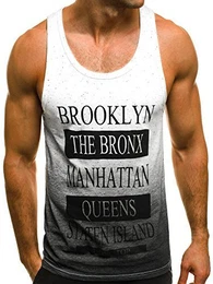 Herren Tank Top Tanktop Tankshirt Ärmellos Bodybuilding Shirt Unterhemd T-Shirt Tshirt Tee Muskelshirt Achselshirt Trägershirt Ärmellose Training Sport Fitness MAD/2295 SCHWARZ M