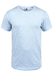 !Solid Figos Herren T-Shirt Kurzarm Shirt Mit Rundhalsausschnitt Aus 100% Baumwolle, Größe:M, Farbe:Sky Blue (1025)