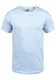!Solid Figos Herren T-Shirt Kurzarm Shirt Mit Rundhalsausschnitt Aus 100% Baumwolle, Größe:M, Farbe:Sky Blue (1025)