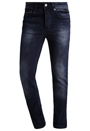 YOURTURN Herren Jeans Straight Leg in Dunkelblau, 36x34