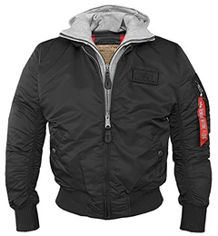 Alpha MA-1 D-Tec Fliegerjacke schwarz/grau - M