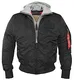 Alpha MA-1 D-Tec Fliegerjacke schwarz/grau - M