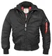Alpha MA-1 D-Tec Fliegerjacke schwarz - M