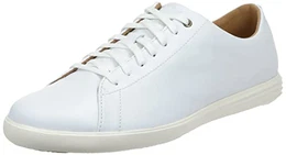 Herren Grand Crosscourt Sneaker, Weißes Leder, 43 EU Weit