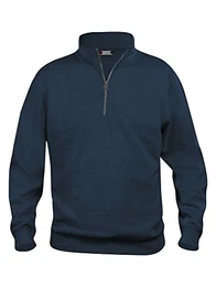 Sweatshirt Half Zip by Clique in 14 Farben und 7 Größen (4XL, Darknavy)