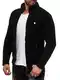 Red Bridge Herren Strickjacke Übergangsjacke Jacke Sweater Grobstrick M3631 (Schwarz, M)