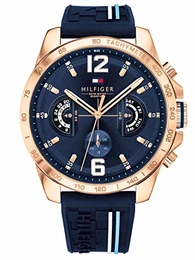 Multi Zifferblatt Quarz Armbanduhr mit Silikonarmband 1791474