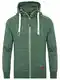 Yazubi Zipper Hoodie Kaputzenjacke Herren Bodybuilding Shirt Kapuzen Sweatjacke Sweater Männer Hoody Jacob, Grün (Myrtle Green 186114), M