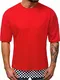 OZONEE Herren T-Shirt T Shirt Tshirt Kurzarm Kurzarmshirt Tee Top Sport Sportswear Rundhals U-Neck Rundhalsausschnitt Aufdruck Motiv Print OZONEE 377 SCHWARZ M