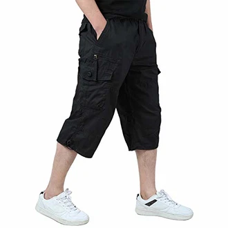 KEFITEVD 3/4 Hose Herren Cargo Shorts KEFITEVD 3/4 Hose Herren Cargo Shorts