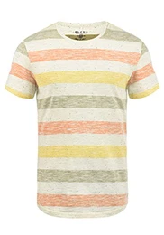 Efkin Herren T-Shirt Kurzarm Shirt Mit Streifen Und Rundhalsausschnitt, Größe:M, Farbe:Jaffa Orange (72514)