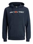 JACK & JONES Male Hoodie Logo Navy Blazer JACK & JONES Male Hoodie Logo Navy Blazer