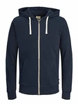 JACK & JONES Sweatshirt JJEHOLMEN Sweat Zip Hood NOOS 12136884 Blau