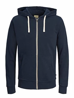 JACK & JONES Sweatshirt JJEHOLMEN Sweat Zip Hood NOOS 12136884 Blau JACK & JONES Sweatshirt JJEHOLMEN Sweat Zip Hood NOOS 12136884 Blau