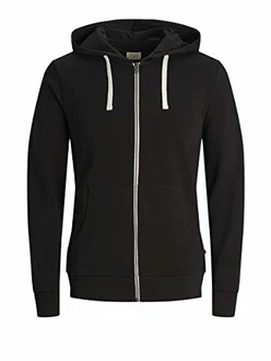 JACK & JONES Sweatshirt JJEHOLMEN Sweat Zip Hood NOOS 12136884 schwarz JACK & JONES Sweatshirt JJEHOLMEN Sweat Zip Hood NOOS 12136884 schwarz
