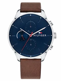Unisex Multi Zifferblatt Quarz Uhr mit Leder Armband 1791487