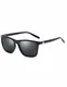 Rocf Rossini Sonnenbrille Herren Schwarz Vintage Polarisierte Sonnenbrille für Frauen UV400 mit Fall (Schwarz/Grau, 55)