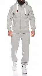 Finchsuit 1 Herren Jogging Anzug Trainingsanzug Sportanzug FMJS135, Gray, M