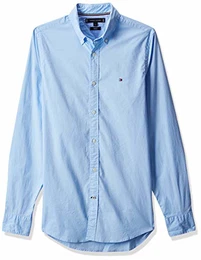 Herren CORE Stretch Slim POPLIN Freizeithemd, Blau (Shirt Blue 474), Medium (Herstellergröße: MD)