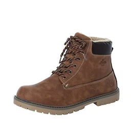 Herren Schnürstiefeletten F7910, Männer Stiefeletten,uebergangsschuhe,uebergangsstiefel,Chukka Boots,schnürboots,braun (24),44 EU / 9.5 UK