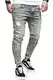 behype. Herren Destroyed Jeans-Hose 80-0100 (31/32, Grau)