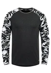 !Solid Cajus Herren Longsleeve Langarmshirt Shirt Dark Grey Melange (8288)