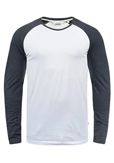 Solid Herren Longsleeve Langarmshirt Bastien Weiß/Blau (B0001) Solid Herren Longsleeve Langarmshirt Bastien Weiß/Blau (B0001)