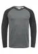 !Solid Bastien Herren Longsleeve Langarmshirt Shirt Mit Rundhalskragen, Größe:M, Farbe:Grey Melange (8236)