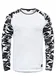 Solid Cajus Herren Longsleeve Langarmshirt Shirt mit Camouflage-Muster und Rundhalsausschnitt, Größe:M, Farbe:White Grey (G0001)