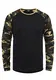 !Solid Cajus Herren Longsleeve Langarmshirt Shirt mit Camouflage-Muster und Rundhalsausschnitt, Größe:M, Farbe:Black Dusty (D9000)
