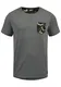!Solid Calvin Herren T-Shirt Kurzarm Shirt mit Rundhalsausschnitt und Camouflage-Brusttasche, Größe:M, Farbe:Grey Melange (8236)