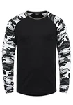 !Solid Cajus Herren Longsleeve Langarmshirt Shirt Schwarz/Grau