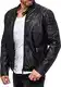 Redbridge Herren Jacke Kunst- Lederjacke Biker MC Black Übergangsjacke Schwarz M6056 Gr L