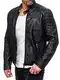 Red Bridge Herren Jacke Kunst- Lederjacke Biker MC Black Übergangsjacke Schwarz M