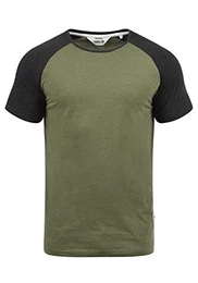 !Solid Bastian Herren T-Shirt Kurzarm Shirt Mit Rundhalsausschnitt, Größe:M, Farbe:Ivy Green Melange (8797)