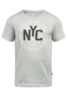 !Solid York Herren T-Shirt Kurzarm Shirt Mit Print Und Rundhalsausschnitt !Solid York Herren T-Shirt Kurzarm Shirt Mit Print Und Rundhalsausschnitt