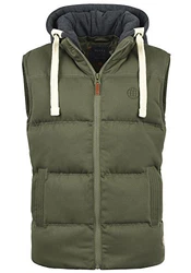 Blend Herren Steppweste mit Kapuze Dusty Green (70595)