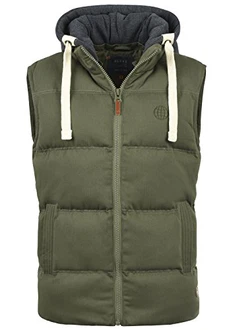 Blend Herren Steppweste mit Kapuze Dusty Green (70595)