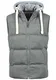 Blend Jens Herren Weste Steppweste Outdoor Weste mit Kapuze und Stehkragen, Größe:M, Farbe:Granite (70147)