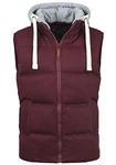Blend Herren Steppweste mit Kapuze Weinrot (73812)