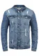 Blend Saitz Herren Jeansjacke Denim Übergangsjacke Mit Stehkragen Washed-Out Regular Fit, Größe:S, Farbe:Denim middleblue (76201)
