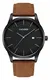 CADISEN Herren Uhr Wasserdicht Kalender Analog Quarz Armbanduhr mit Lederarmband Braun