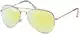 MOKIES Unisex Sonnenbrillen - UV400 Filterkategorie 3 CE Kennzeichnung - Pilotenbrille Fliegerbrille - Polycarbonat - Edelstahl - 502 silber