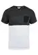 !Solid Kold Herren T-Shirt Kurzarm Shirt Mit Streifen Und Rundhalsausschnitt 100% Baumwolle, Größe:M, Farbe:Dark Grey Melange (8288)