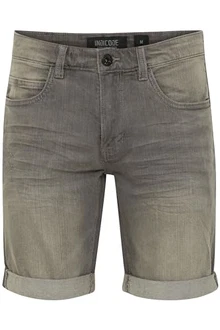 Indicode Herren Jeans Shorts IDQuentin Light Grey (901)