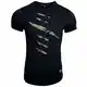 Rusty Neal Herren T-Shirt Rundhals Risse Zerrissen Camo Camouflage RN-15152, Größe:S, Farbe:Schwarz