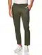Amazon Essentials Herren Legere Stretch-Chinohose mit schmaler Passform, Olivgrün, 30W / 32L