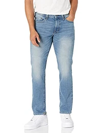 Herren Stretchjeans, Schmale Passform, Helle Waschung, 38W / 30L